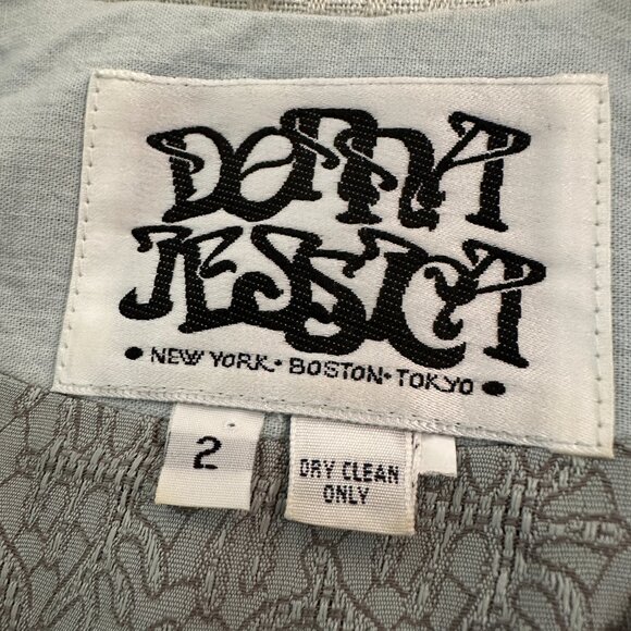 Donna Jessica Patchwork Blouse Art To Wear Lagenlook Artsy Shirt 2 LARGE - Picture 3 of 7